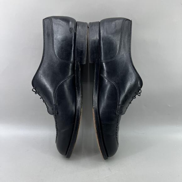 Alden 961 Norwegian Front Blucher Men Size 11 C/E Black Leather Split Toe Shoes main image 10